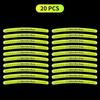 EJG4   Car Wheel Fluorescent Sticker Hub Sticker Reflective Warning for Mercedes Benz B/C/E/S Class A Class C200L GLC GLK New CLA GLA