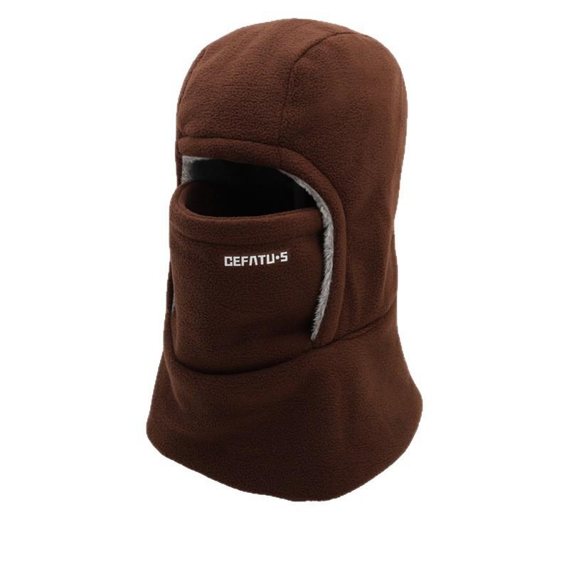 Fleece Balaclava Cycling Cap Cold-Proof Windproof Warm Hood And Hat Thicken Thermal Ski Windproof Cap Women Men