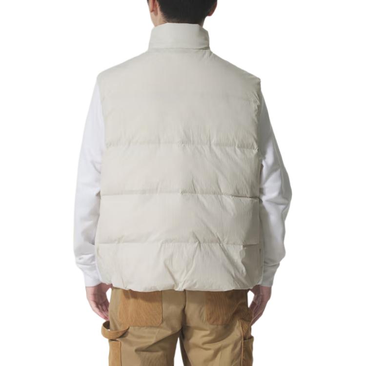 New Adidas Down Vest Men's Beige KH3990