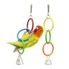 Parrot Climbing Ring Toy Bite-Resistant Plastic Swing for Cockatiels Climbing Bird Accessory for Small Medium Birds