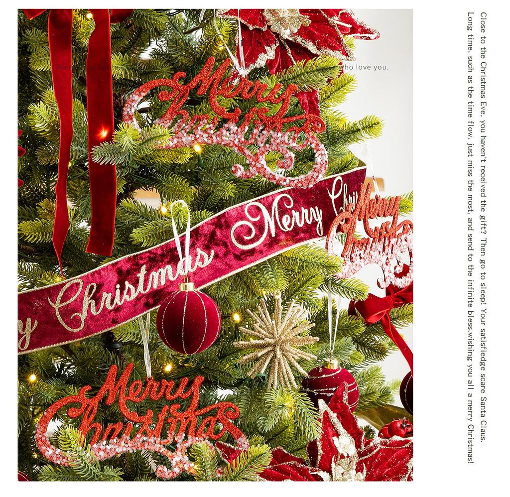 Red Velvet Ribbon Bow for Christmas Gift Box & Tree Decoration