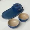 Chinese Style Matte Glaze Tea Set with Tray