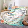 Friendship Endures Distance Customized Name Birthday Plush Blanket Suitable For Both Men And Women Digital Printing Fantasy Theme All Seasons
