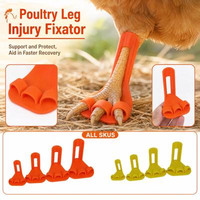 Poultry Chicken Leg Splint for Injured Foot and Leg Support - Adjustable Brace for Small Poultry