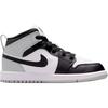 Air Jordan 1 Mid kids mid-top basketball shoes white black comfortable versatile durable for little kids & big kids DQ8424-101
