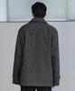 Musinsa Standard Wool Blend Tweed Oversized Half Balmacaan Coat [Grey]