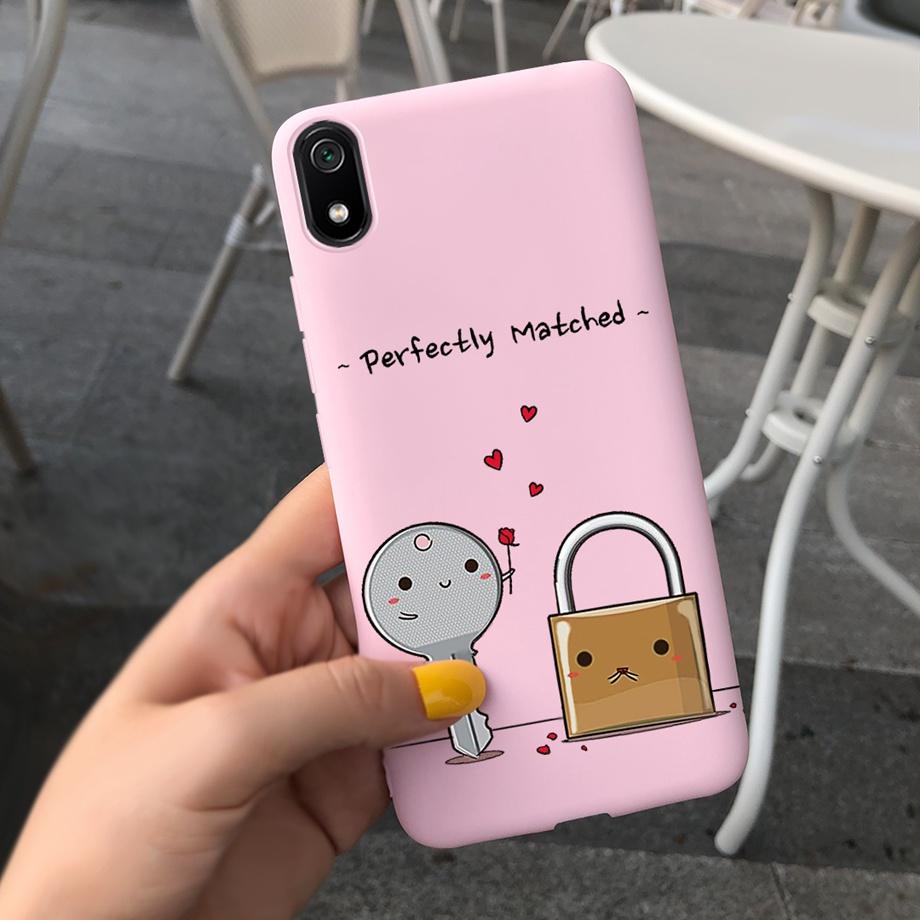 For Xiaomi Redmi Note 7 Case Redmi 7 7A  Soft Silicoen Love Heart Flowers Back Cover Phone Case On Redmi 7A Note7 Redmi7 Bumper
