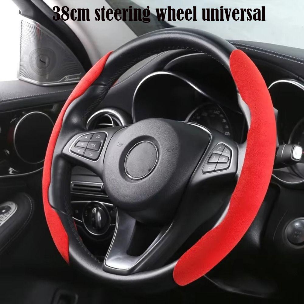 38CM Steering Wheel Cover Solid Color Steering Wheel Decoration High Quality Automotive Interior