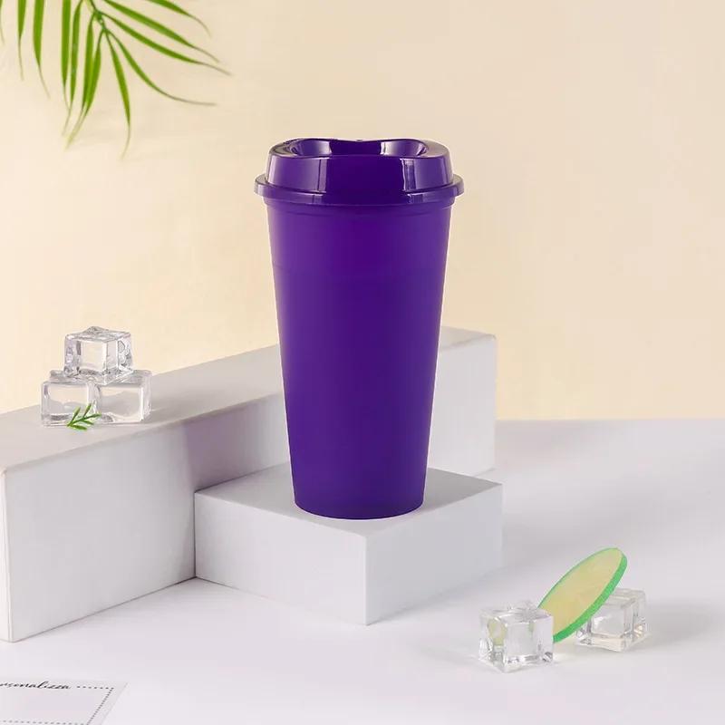 470ml Matte Finish Reusable Mug Plastic Travel Coffee Cup Household Drinkware Kitchen Products