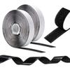 Self-adhesive Hook and Loop Tape - Double-sided - 10 M X 20 Mm - Nylon - Kit 2 Rolls Black