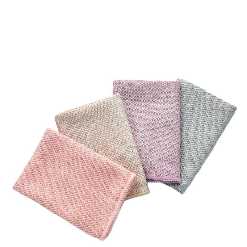 Custom logo Microfiber Tea Towel Kitchen Table Tableware Napkin Cloth Placemat Wine Glass Towel Tea Towel