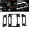 3pcs Carbon Fiber Interior Air Outlet Trim Cover Fit for 5 Series E60 E61 2004‑2010