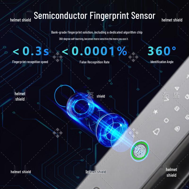 Kuidun A5 Pro 3D Face Recognition Smart Door Lock
