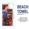 Neon Genesis Print Beach Towel, Large Soft Quick Dry Towel for Beach Camping Swimming