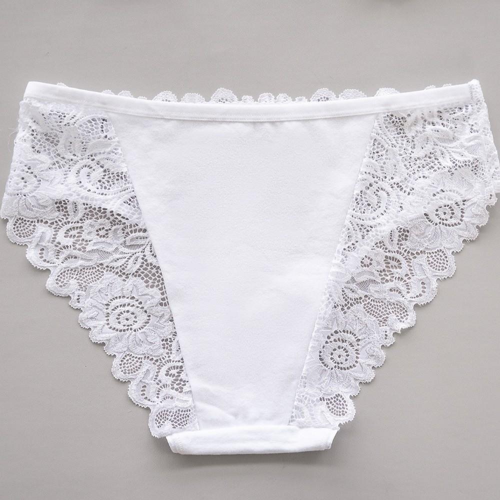Hollow-out Lace Seamless Panties Low-waist Women's Underwear Mesh Lace Briefs  Summer Spring