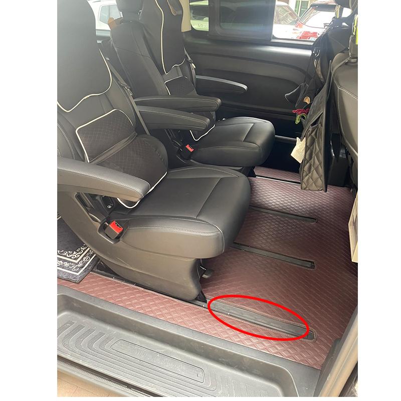For Mercedes-Benz V260 Car Seat Track Dustproof Sealing Strip Interior Trim Anti-Dirt Rail Cover Modification Accessories