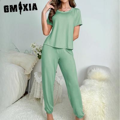 Summer Ladies Homewear Pajamas Women's Sets of Comfortable Casual Simple Can Be Worn Outside The Pajamas
