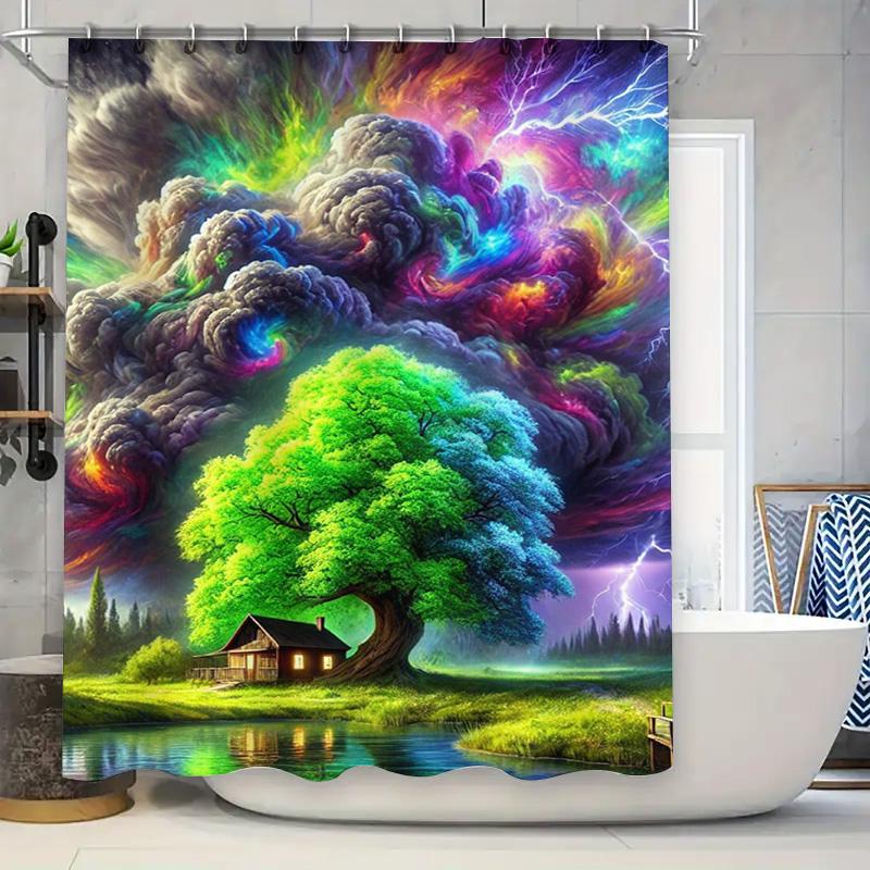 

Потрясающая шторка для душа с тигровым принтом Высококачественная ткань с антибактериальным покрытием для декора ванной комнаты Идеальная идея для подарка 90x180cm