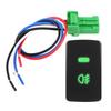 Keenso Fog Light Switch, 5 Pin Black Plastic Car Push Button, Fog Light On Off Switch, Fog Lamp Assembly for Cars, Trucks, SUVs