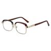 Luxury Genuine Crystal Gold Frame Eyebrow Sunglasses: Large, High-Definition, Anti-Fatigue, Comfortable, Hot-Selling.