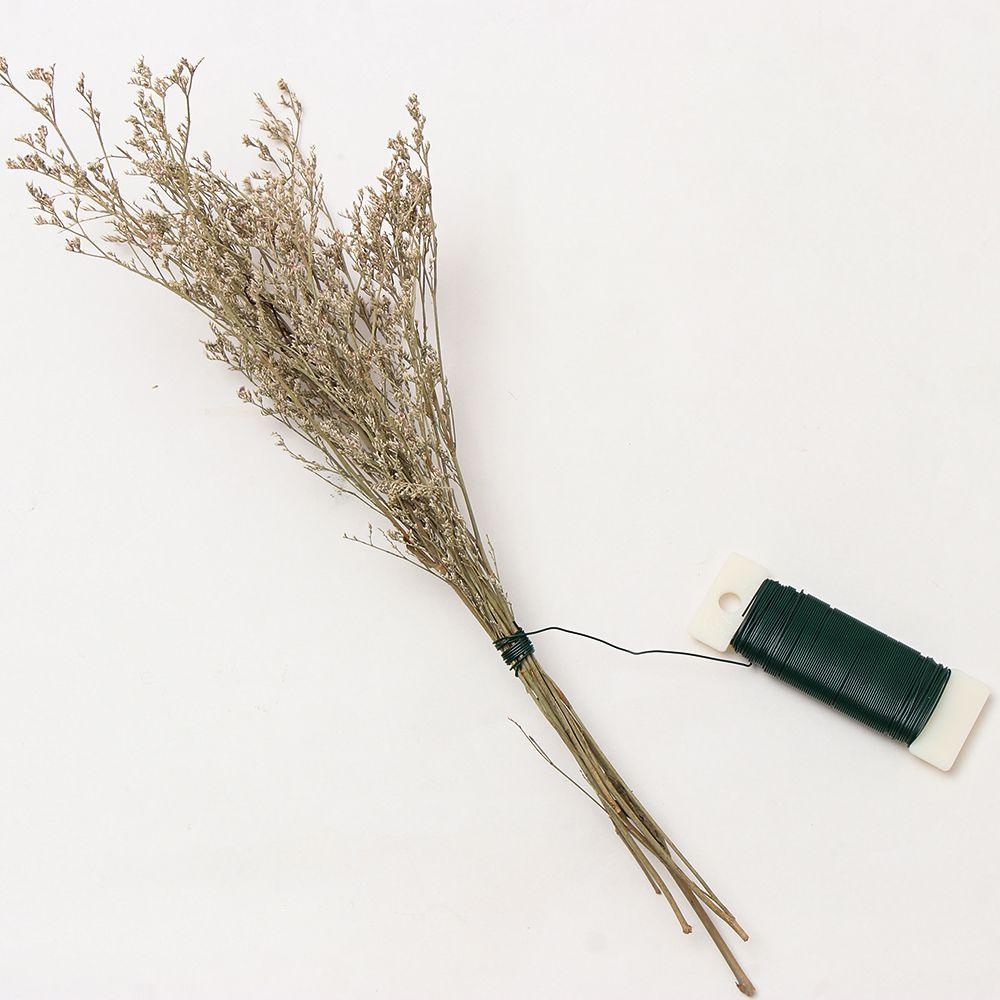 Christmas Wreaths Decoration Paddle Wire for Crafts Plastic Coated Wire Xmas Green Rope Floral Wire