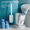 Wall Mounted Toilet Brush with 36 Refill Heads and Holder Wall-Mount Scrubbing Toilet Brush for Home Wash Basins Mirrors Glass