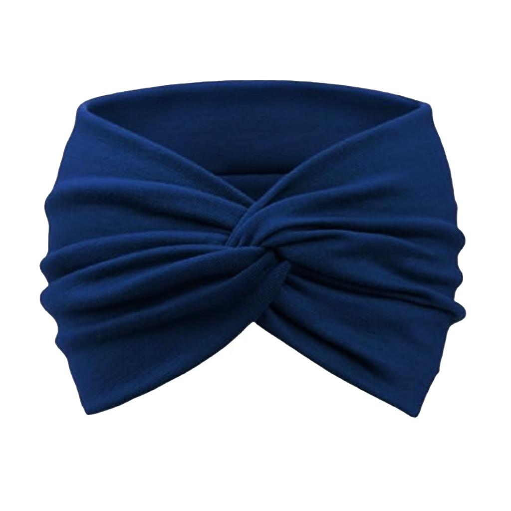 Women's Twisted Wide Headband, Elastic Cross Knotted Hairband for Sports Casual Wear