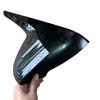 For KIA Stinger 2018-2025 Auto Car Body Side Door Rearview Mirror Cover Sticker Trim ABS Carbon Fiber Style Gloss Black
