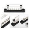 Electrical Power Distribution Block Bus Bar for RV Boat Marine 100A 48V Power Terminal Block with Cover Positive Negative Busbar