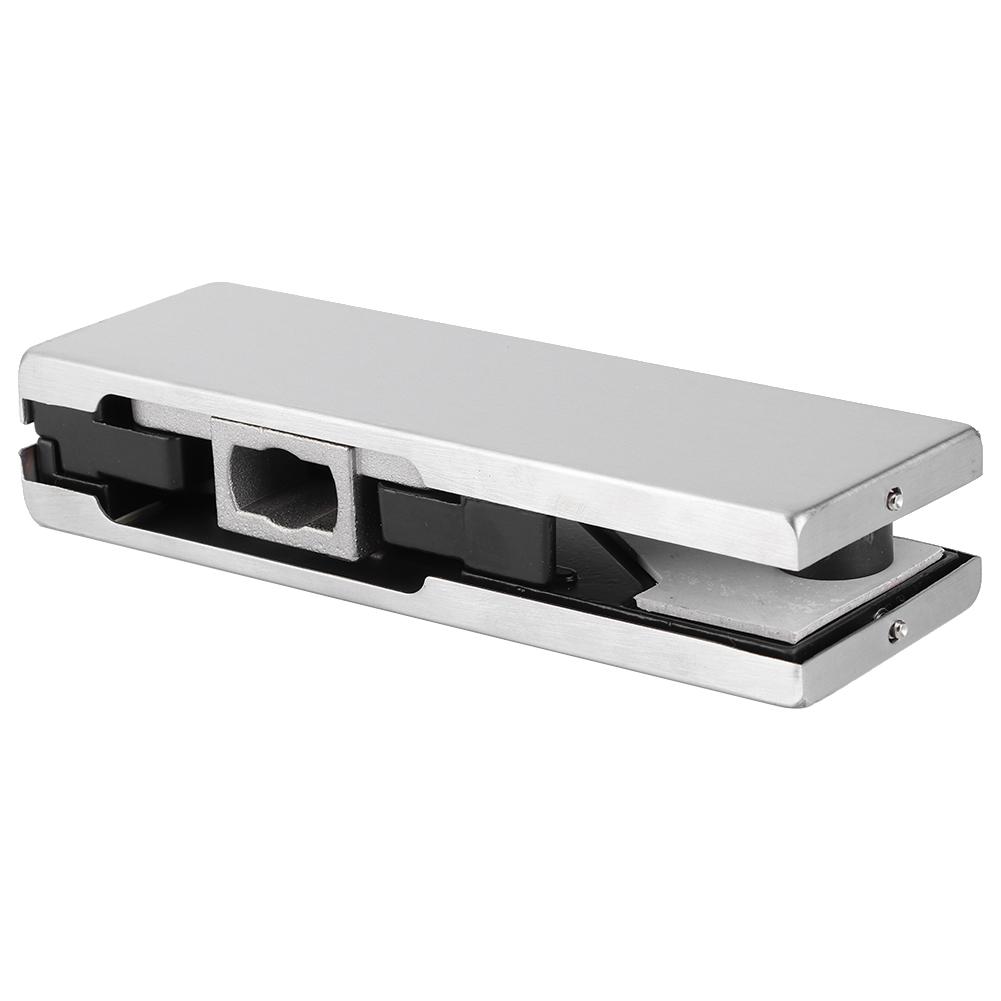 Frameless Glass Door Floor Lock Steel Rotating Bottom Clamp Security Door Closer Spring