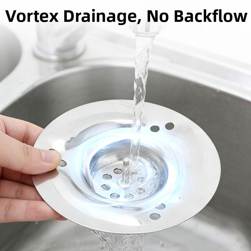 Durable Stainless Steel Vortex Floor Drain Mesh Preventing Blockage Sink Strainer Filter Sink Strainer Bathroom