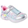 Skechers S-Lights Fashion Comfortable Versatile Simple Low-Top Kids Casual Shoes Kids Sneaker Silver Blue 303063L-SMLT