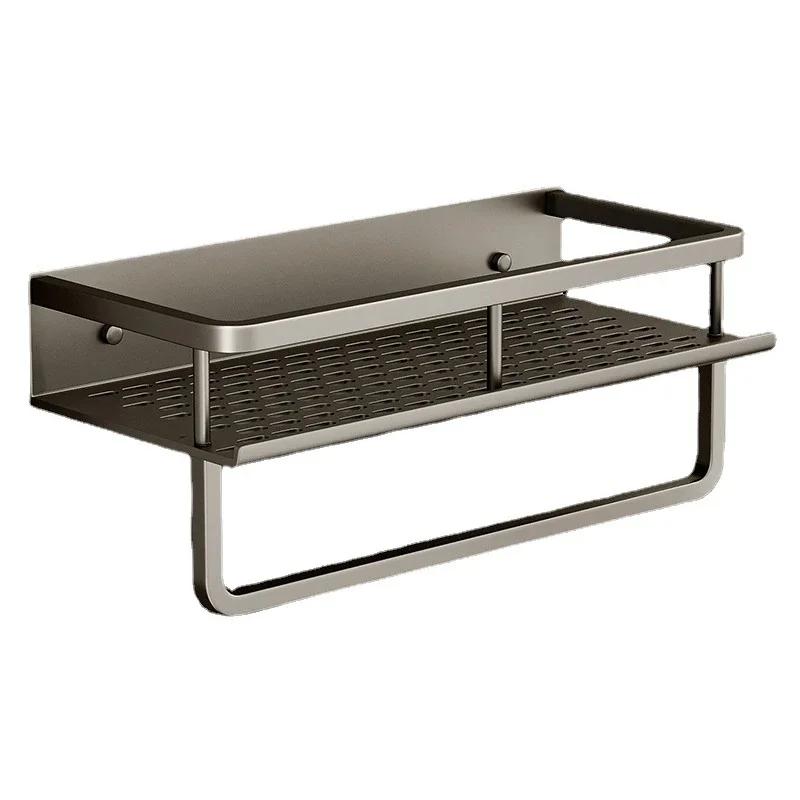 Black Bathroom Shower Room Storage Rack Toiletries Shelf Storage Is Perfect For Bathroom Item Storage