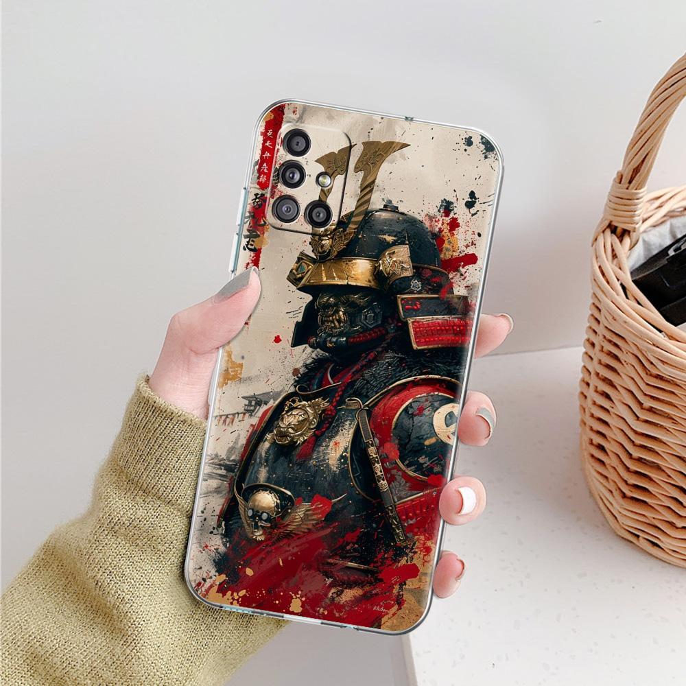 Case For Samsung A15 A13 A35 A55 A51 A71 A41 A31 A21S A03S A05 A17 A23 A25 A33 A53 A73 5G A07 4G Cover Japanese Bushido Samurai
