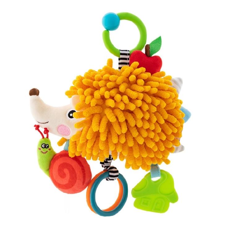 Developmental Crib Toy Feature Auditory Rattles Colorful Designs To Improve Infant Sensory Perception Coordination