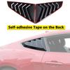 Side Window Blind Vent Louver Decoration Cover Trim for Ford Mustang 2026 Quarter Window Trim Car Exterior Accessories ABS Black