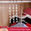 Multifunktionaler Magischer Metall 6-Haken Faltbarer Edelstahl Kleiderbügel.
