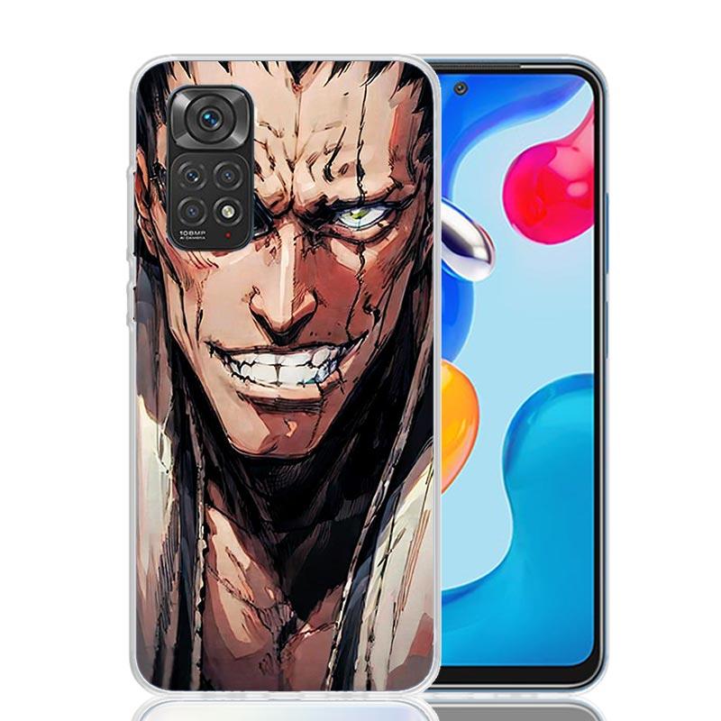 Zaraki Kenpachi Bleach Phone Case For Xiaomi Redmi Note 15 14 13 12S 12 Pro Plus 11S 11E 11 11T 10S 10 Art Soft Pattern Cover Re