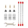 11Pcs 0.3mm 0.5mm 0.8mm Airbrush Needle Kits Fittings Professional Mini Wrench