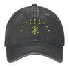 Adiga Flag With Yellow Stars Great Adiga Gift Perfect Adiga Baseball Cap Sun Cap Uv Protection Solar Hat Cute Man Womens