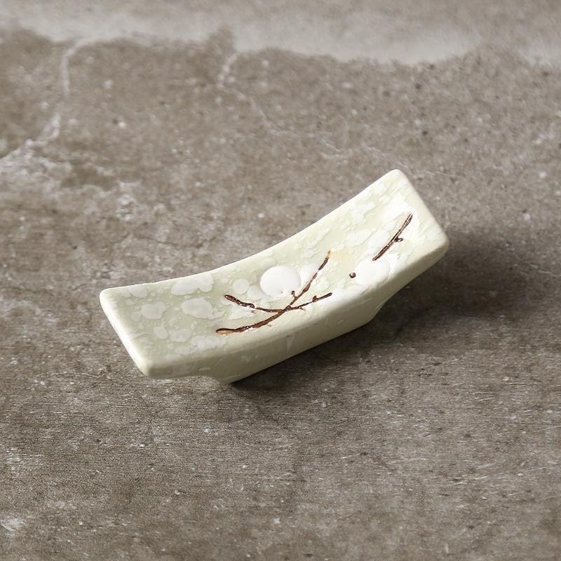 Plum Blossom Ceramic Chopstick and Spoon Rest Chopstick Rest