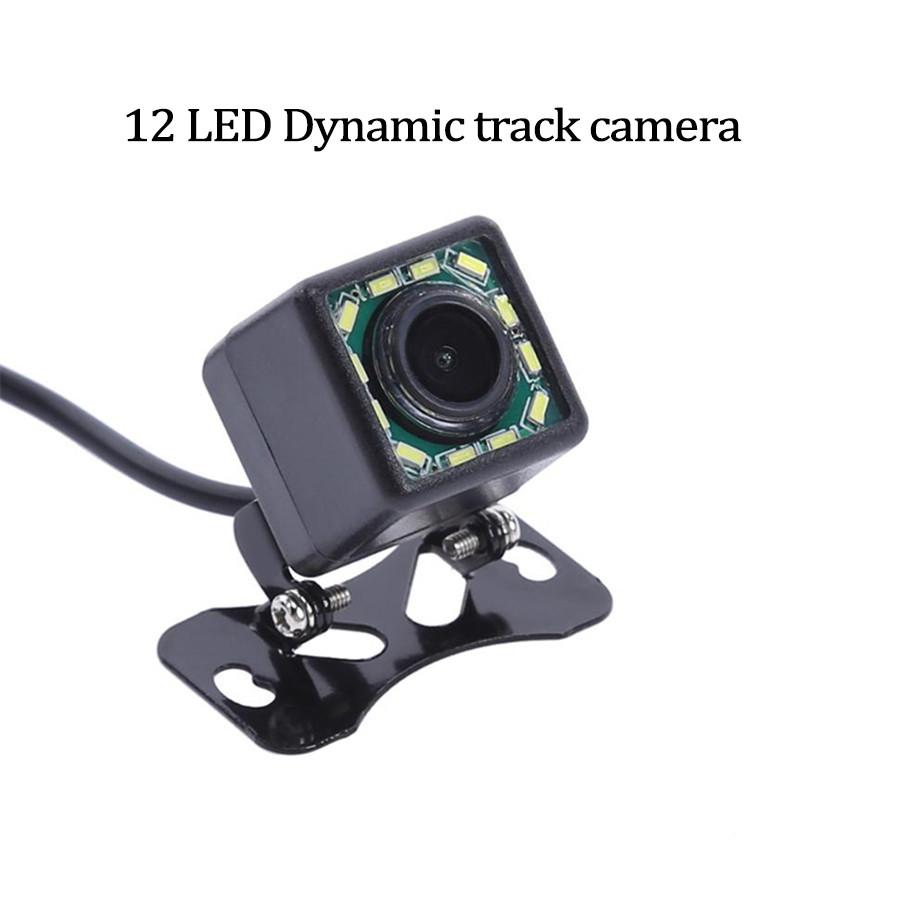 5 Inch Car Monitor TFT LCD HD Digital LED Night Vision Reverse Parking Waterproof with 12LED Dynamic Track Camera