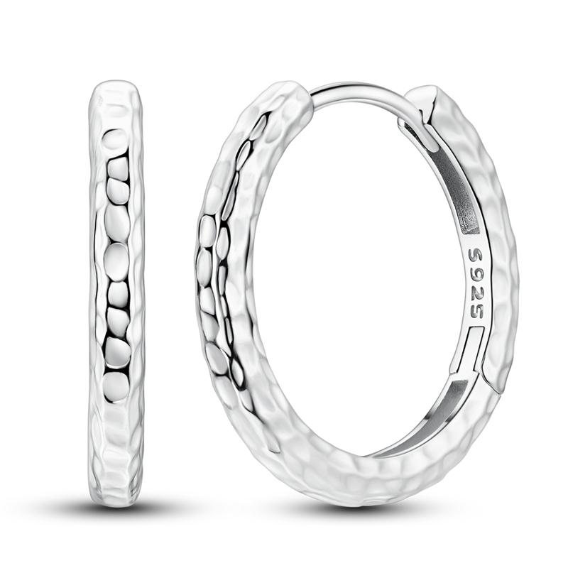 Boucles d'Oreilles Anneaux Empilés en Argent 925 Bijoux d'Oreille de Designer pour Femme Boucle d'Oreille Simple Pendientes de Luxe Bijoux de Mode