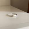 Brushed Plain Ring, Female Niche Light Luxury, High Sense, Irregular Index Finger Ring, Can't Lose Color, Ring Tide