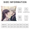 My H-Happy Marriagee Anime Cushion Cover Pillowcase Ultra Soft Skin Friendly Fabric Cloud Like Comfort & Concealed Zipper