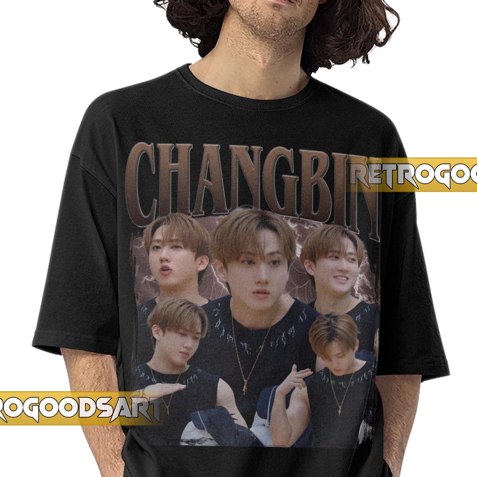 CHANGBIN STRAY Kids K-Pop Retro Shirt / Seo Changbin Stray Kids Vintage Band Tee / Seo Changbin Tour Gift / Stay Kpop BoybandConcertMerch 2XL