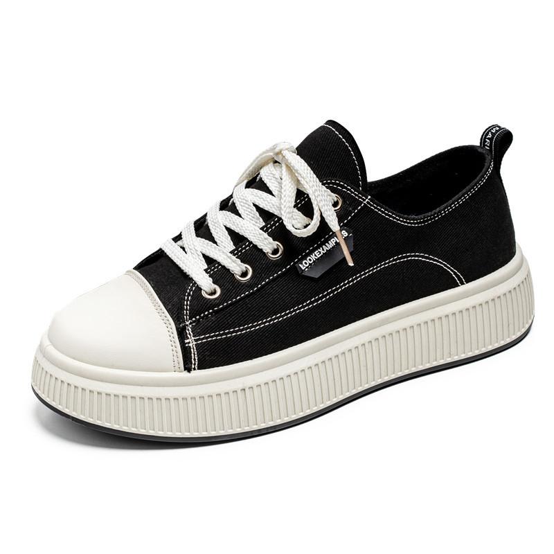 

2024 spring new men s low-top canvas shoes student platform casual sports board shoes live broadcast versatile men s shoes 44