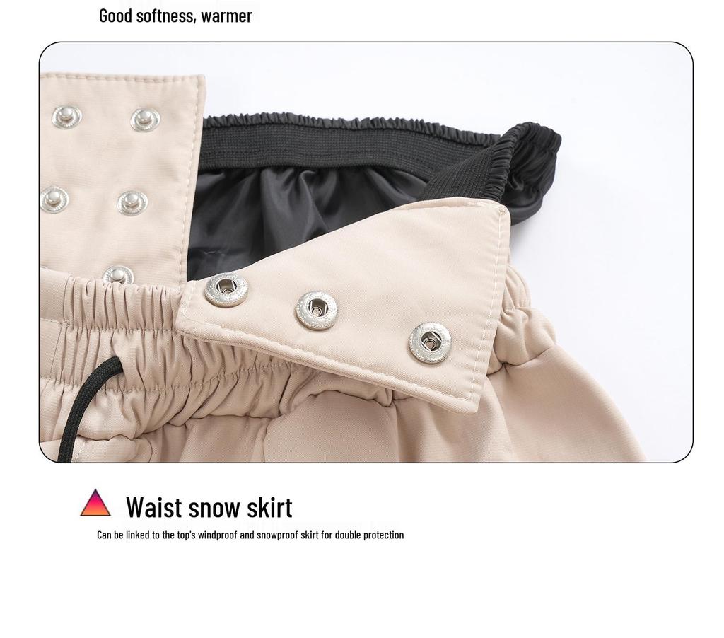 Popular Pitaya Ski Suit: Couple-Style Fleece-Lined Hooded Jacket, Windproof & Waterproof for Ski Resorts
