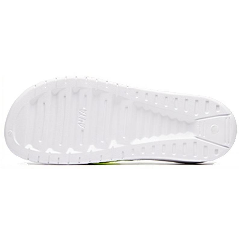Anta womens outdoor soft sole slide slippers white green comfy lightweight 922036963-4