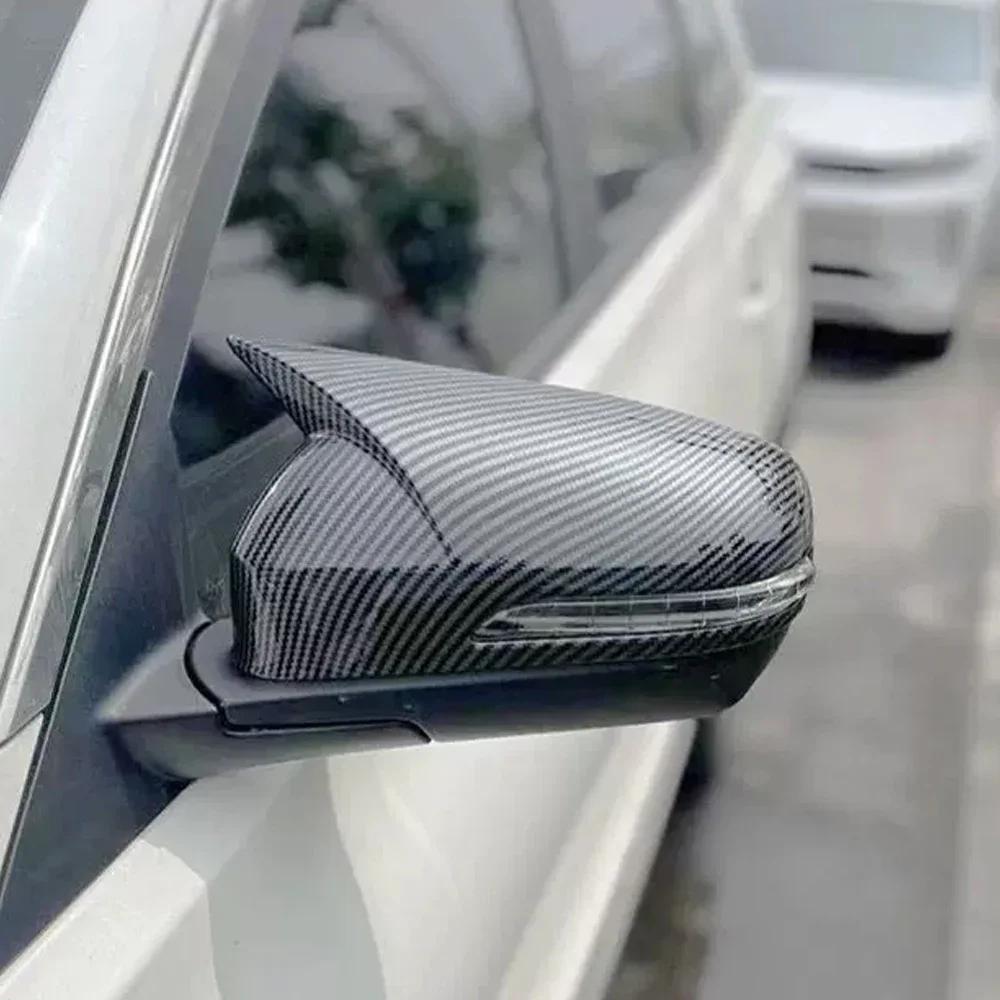 For Chery Tiggo 8 Pro MAX 2018-2025 Car Sticker Rearview Side Mirror Cover Wing Cap Exterior Door Rear View Case Trim Carbon ABS